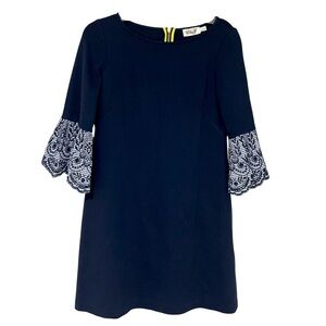 Eliza J Eyelet Sleeve Dress